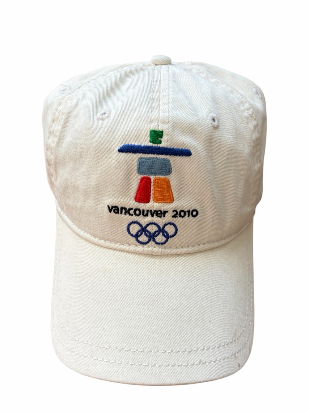 Vancouver 2010 Olympic Games NWOT Unisex White Embroidered Baseball Cap Hat